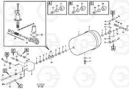 64011 Compressed-air reservoir with fitting parts A40D, Volvo Construction Equipment