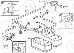 41086 Battery cable and main switch A40D, Volvo Construction Equipment