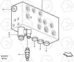 25855 Valve housing A40D, Volvo Construction Equipment