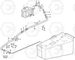 20939 Hydraulic system, motor unit A40D, Volvo Construction Equipment