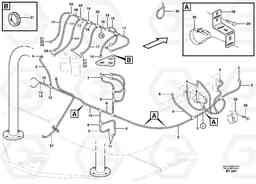 55878 Cable harnesses, front A40D, Volvo Construction Equipment