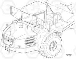53327 Cable harnesses, front A40D, Volvo Construction Equipment