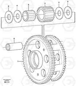 151 Planet kit, stage 3 A30D S/N 12001 - S/N 73000 - BRA, Volvo Construction Equipment