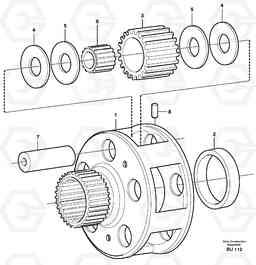 61505 Planet kit, stage 4 A30E, Volvo Construction Equipment