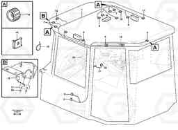 65413 Cable harnesses, cab A25D S/N -12999, - 61118 USA, Volvo Construction Equipment