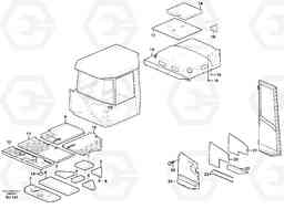 30142 Upholstery and insulation, floor, door and roof A25D S/N 13001 -, Volvo Construction Equipment