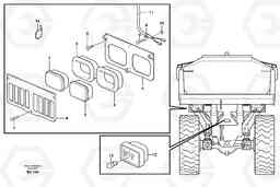 103087 Lighting, rear A25D S/N -12999, - 61118 USA, Volvo Construction Equipment