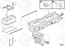 86017 Battery box with fitting parts A25D S/N -12999, - 61118 USA, Volvo Construction Equipment