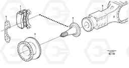 61275 Rear wheel brake, axle 1 A25E, Volvo Construction Equipment