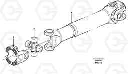 61896 Propeller shaft A30E, Volvo Construction Equipment