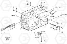 101009 Cylinder block A25D S/N -12999, - 61118 USA, Volvo Construction Equipment