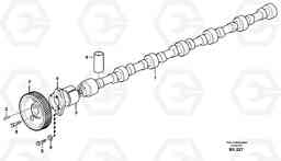 56509 Camshaft A25D S/N -12999, - 61118 USA, Volvo Construction Equipment