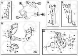 98960 Engine mounting A25D S/N -12999, - 61118 USA, Volvo Construction Equipment