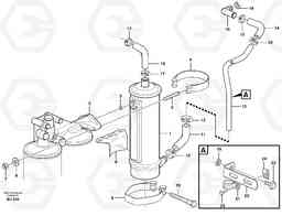74280 Oil cooler with hoses A25D S/N -12999, - 61118 USA, Volvo Construction Equipment