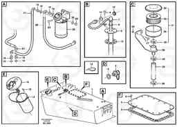 98359 Fuel tank, fuel pipes A25D S/N -12999, - 61118 USA, Volvo Construction Equipment