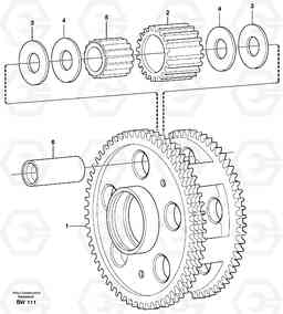 16999 Planet kit, stage 3 A30D S/N -11999, - 60093 USA S/N-72999 BRAZIL, Volvo Construction Equipment
