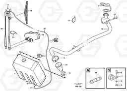 71053 Windshield washer A30D S/N -11999, - 60093 USA S/N-72999 BRAZIL, Volvo Construction Equipment