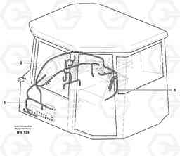 22523 Cable harnesses, cab A30D S/N -11999, - 60093 USA S/N-72999 BRAZIL, Volvo Construction Equipment