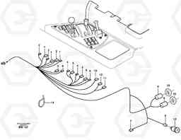 52977 Cable harnesses, control panel A30D S/N -11999, - 60093 USA S/N-72999 BRAZIL, Volvo Construction Equipment