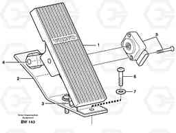49807 Retarder pedal A30D S/N -11999, - 60093 USA S/N-72999 BRAZIL, Volvo Construction Equipment