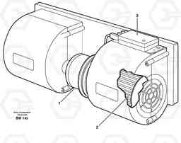 35369 Fan A30D S/N -11999, - 60093 USA S/N-72999 BRAZIL, Volvo Construction Equipment