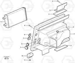 4335 Heating unit A30D S/N -11999, - 60093 USA S/N-72999 BRAZIL, Volvo Construction Equipment