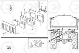 98312 Lighting, rear A30D S/N -11999, - 60093 USA S/N-72999 BRAZIL, Volvo Construction Equipment