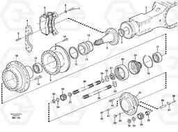 88338 Hub reduction, motorunit A25D S/N -12999, - 61118 USA, Volvo Construction Equipment