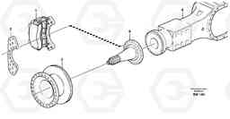 220 Rear wheel brake, axle 1 A30D S/N 12001 - S/N 73000 - BRA, Volvo Construction Equipment
