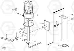 72428 Rotating beacon A30D S/N -11999, - 60093 USA S/N-72999 BRAZIL, Volvo Construction Equipment