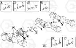 19744 Propeller shafts with fitting parts A30D S/N -11999, - 60093 USA S/N-72999 BRAZIL, Volvo Construction Equipment