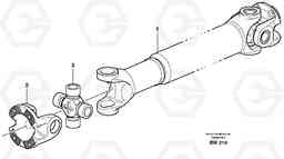 58735 Propeller shaft A25E, Volvo Construction Equipment