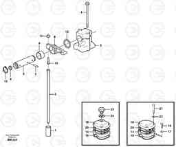 9643 Valve mechanism A30D S/N -11999, - 60093 USA S/N-72999 BRAZIL, Volvo Construction Equipment