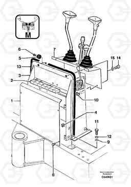 21159 Operator's station : instrument panel ( front ) EC14 TYPE 246, 271, Volvo Construction Equipment