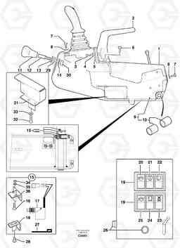 95092 Operator's station : instrument panel ( left ) EC50VV TYPE 247, Volvo Construction Equipment