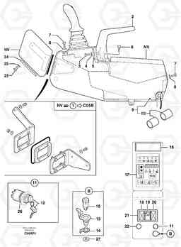 97057 instrument panel (right) / with Puma EC50 TYPE 247, Volvo Construction Equipment