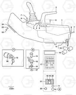 94437 instrument panel (right) / with Puma EC50 TYPE 247, Volvo Construction Equipment