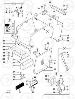 3307 Front coverage EC70VV TYPE 233, Volvo Construction Equipment