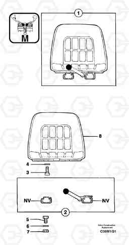 21338 Standard seat EC14 TYPE 246, 271, Volvo Construction Equipment