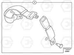 9444 Safety belt EW50 TYPE 256, Volvo Construction Equipment