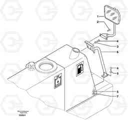 3309 Rear-view mirror EC70VV TYPE 233, Volvo Construction Equipment