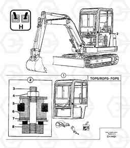 21331 Equipped cabin EC14 TYPE 246, 271, Volvo Construction Equipment