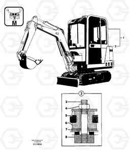 21332 Equipped cabin EC14 TYPE 246, 271, Volvo Construction Equipment