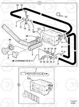 105139 Cab heating EW50 TYPE 256, Volvo Construction Equipment