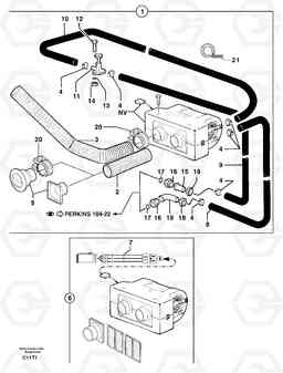 105756 Cab heating EW50VV TYPE 256, Volvo Construction Equipment