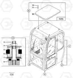 7137 Equipped cabin EC50VV TYPE 247, Volvo Construction Equipment