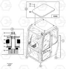 30186 Equipped cabin EW50VV TYPE 256, Volvo Construction Equipment