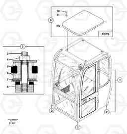 3306 Equipped cabin EC70VV TYPE 233, Volvo Construction Equipment