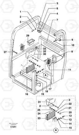 7143 Cab : accessories EC50VV TYPE 247, Volvo Construction Equipment