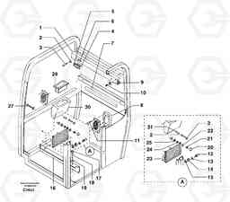 14718 Cab : accessories EW70VV TYPE 262, Volvo Construction Equipment